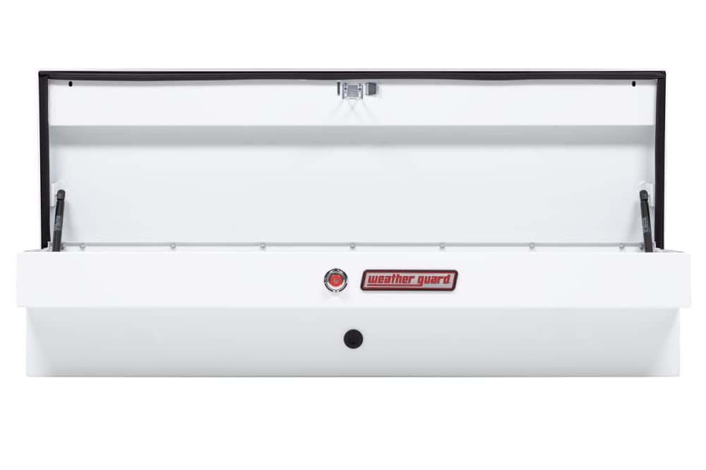 Lo-Side Weather Guard 56 inches Truck Tool Box Steel White