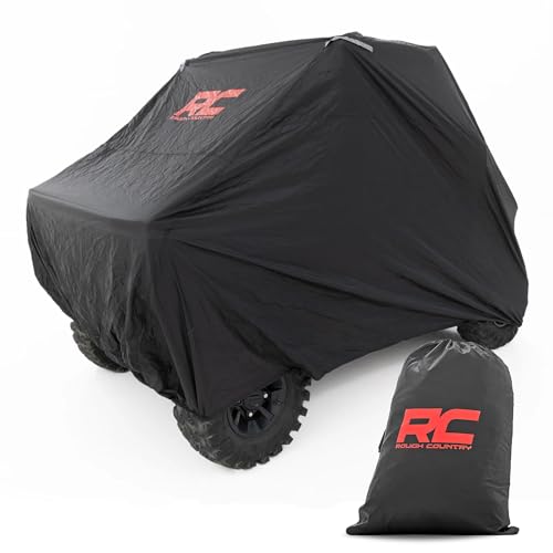 Rough Country UTV Storage Cover Universal for 2-Door Models - Waterproof & UV Resistant All-Weather Cover, Vented Design, Secure Fit