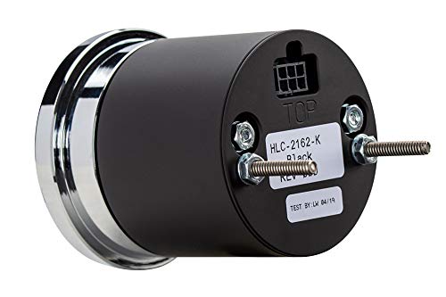 Dakota Digital 2 1/16" HDX Style Clock, Black Face - Universal Compatible with Most Vehicles
