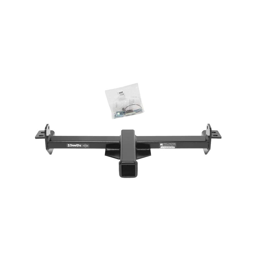 Front Mount Draw-Tite Hitch Receiver, 2 Inch Square Receiver, Compatible with Chevrolet Silverado and GMC Sierra Selected Models (Please Verify Vehicle Application)