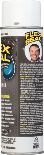 Rubber Sealant Coating Flex Seal Spray, 14-oz, White