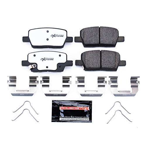 Power Stop Z26-1914 Z26 Street Warrior Rear Carbon Fiber-Ceramic Brake Pads with Hardware