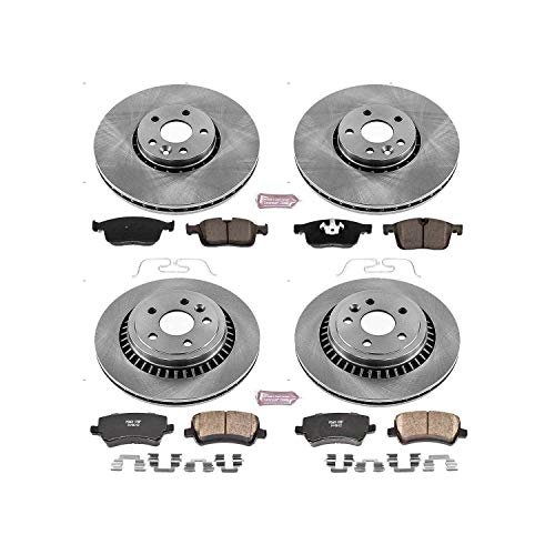 Power Stop Autospecialty KOE7643 Front and Rear Replacement Brake Kit-OE Brake Rotors & Ceramic Brake Pads
