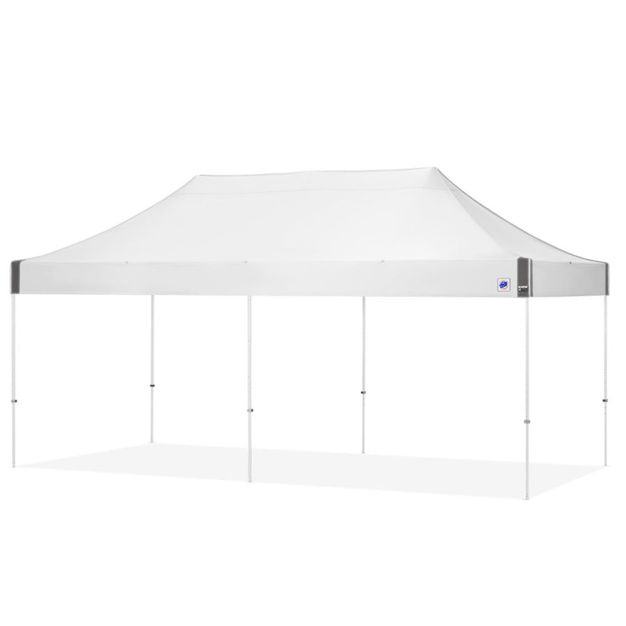 E-Z UP Instant Shelter Eclipse Canopy, 10' x 20', White Steel Frame and Professional Grade White Top