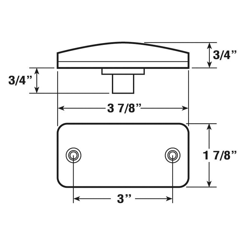 Amber Clearance/Marker Light (V2548A) with Reflex Peterson Manufacturing