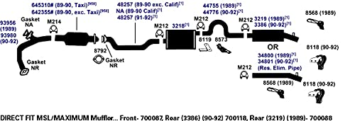 Exhaust Muffler AP Exhaust Products 700088