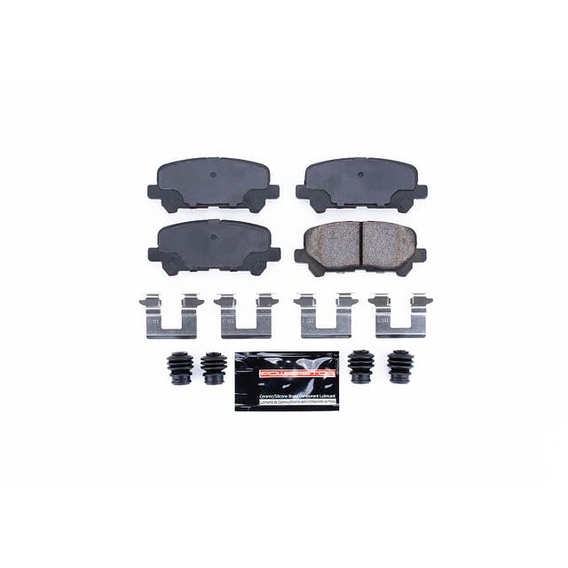 Power Stop Z23-1281 Z23 Evolution Sport Carbon Fiber Infused Ceramic Brake Pads with Hardware For Acura MDX, Acura ZDX, Honda Odyssey, Honda Pilot [Model Specific]