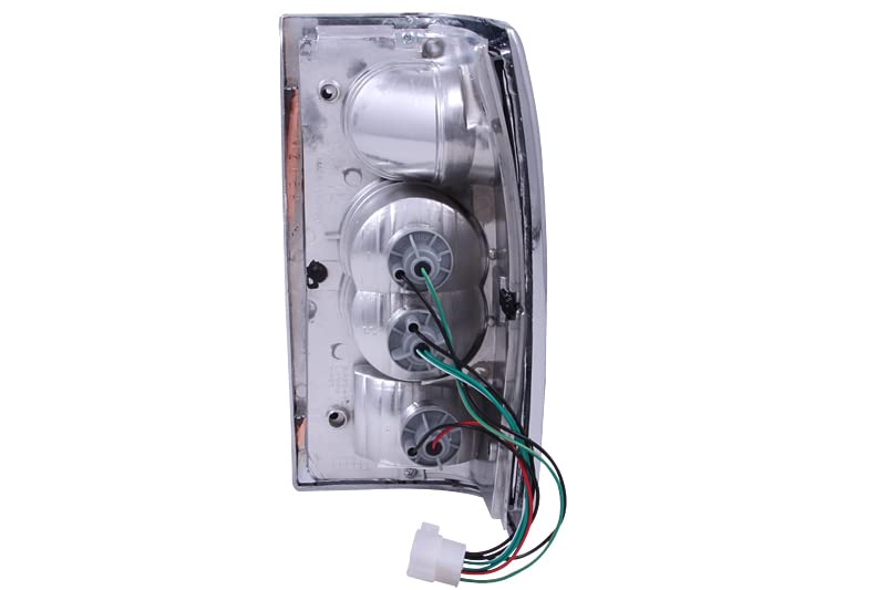 Chrome Euro Tail Light Set-Clear Lens ANZO USA 211111