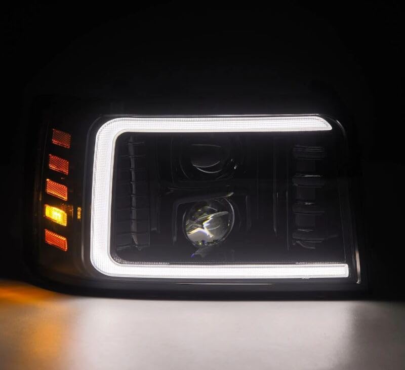 ALPHAREX Ford F-Series/Bronco LUXX-Series LED Projector Headlights: Alpha-Black