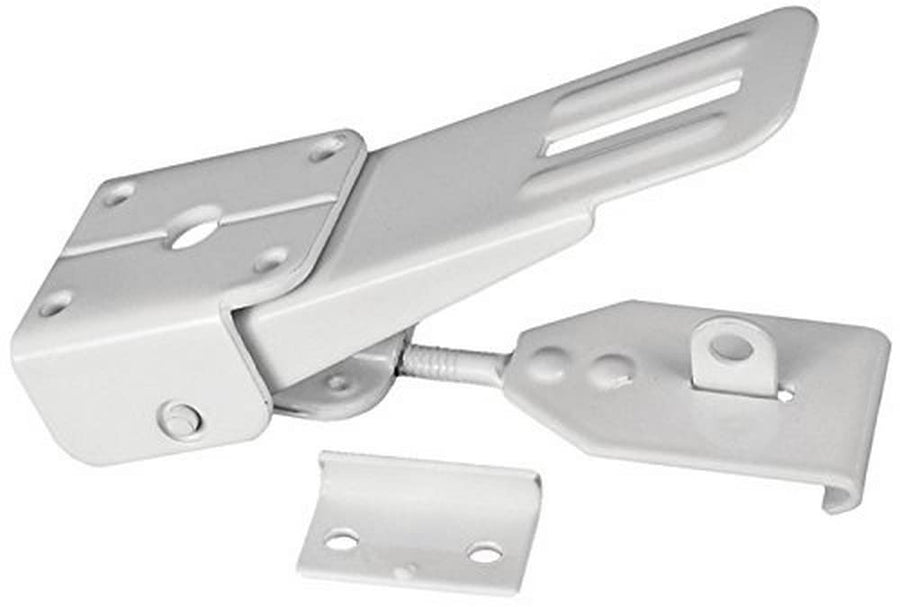 Camper Latch, RV Designer E316, Folding, White, Exterior Hardware