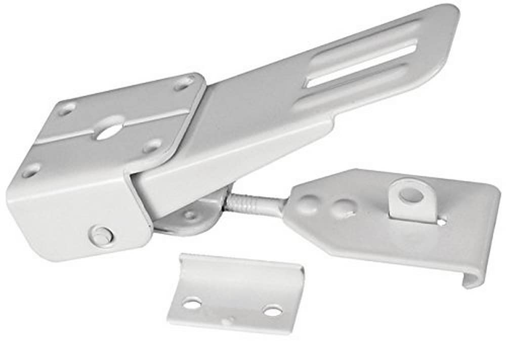 Camper Latch, RV Designer E316, Folding, White, Exterior Hardware