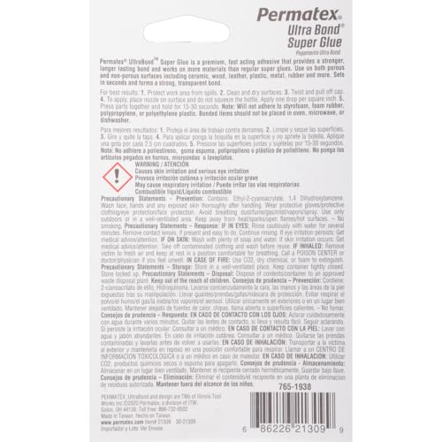 Ultra Bond Permatex Super Glue, 5 g