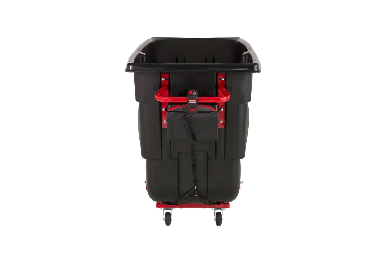 Motorized Rubbermaid Commercial Products Rotomolded Tilt Truck, 1.0 Cu. Yd.