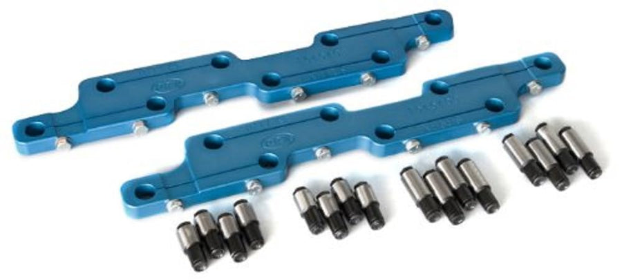 Brodix-2 Standard PRW 1545400 Aluminum Stud Girdle with 7/16" RockerLoc for Chevy 396-454, Blue
