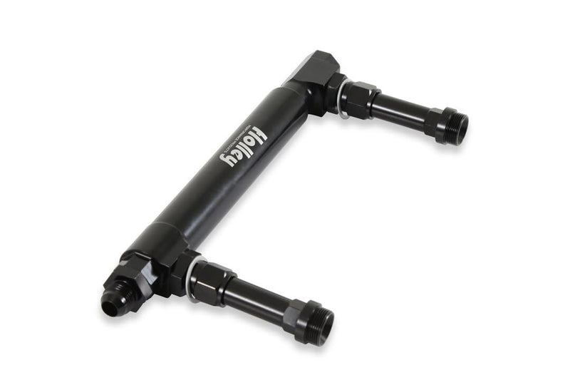 34-39 Holley Black Anodized Adjustable Billet Fuel Line