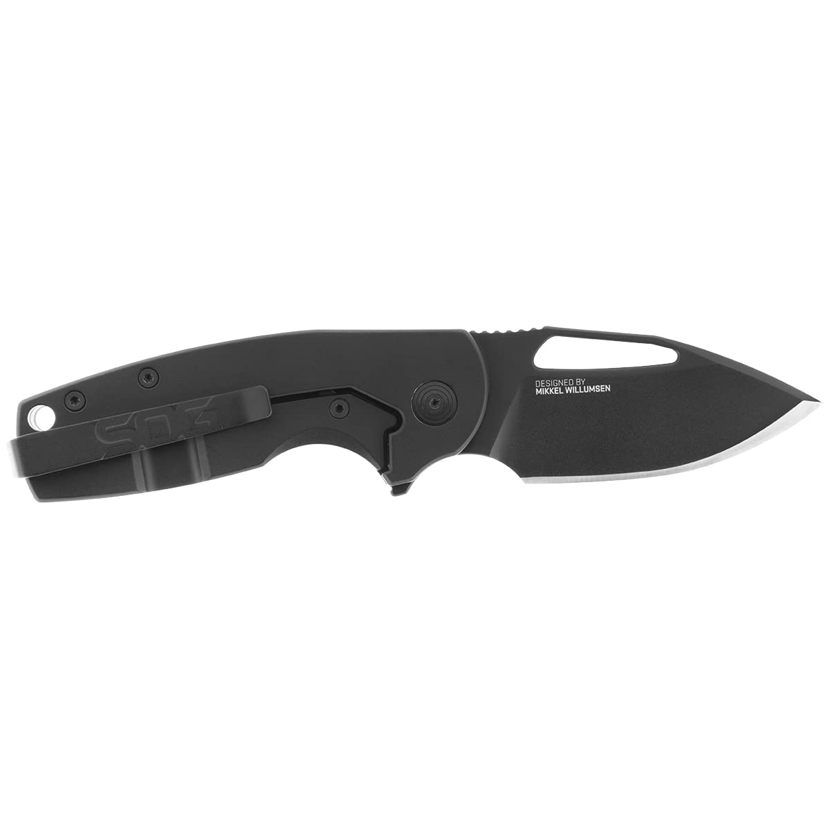 SOG SOG HONEY BADGER x Mikkel Collaboration Stout - Black/Folding Blade