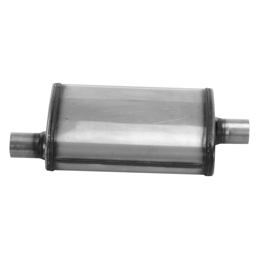 Cherry Bomb Salute Muffler - SA1224 Reversible Oval Body - H4" X W9" X L14" 20" OAL 2" O/C Muffler - Cherry Bomb Salute