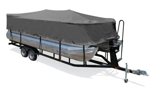 Taylor Made Products Semi-Custom Trailerite Boat Cover for Pontoon Boats with Outboard Motor, Multiple Sizes and Colors