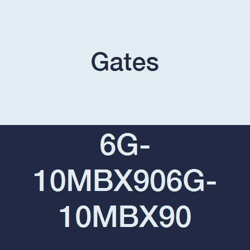 Gates MegaCrimp 6G-10MBX90 Couplings, Male O-Ring Boss Swivel, Zinc Plated Carbon Steel, 2.47", 90° Bent Tube, 3/8" ID