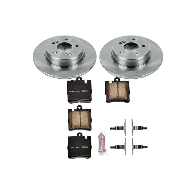 Power Stop Autospecialty KOE620 Rear Replacement Brake Kit-OE Brake Rotors & Ceramic Brake Pads For Mercedes-Benz SLK280, Mercedes-Benz SLK300, Mercedes-Benz SLK350 [Model Specific]