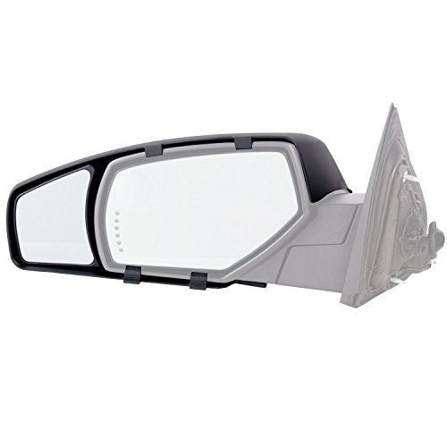 K SOURCE 80910 Snap & Zap Custom Fit Towing Mirror for 2014-2019 Silverado 1500, 2500, 3500 (No 2014), Sierra 1500, 2500, 3500 (2015-2018), Patented