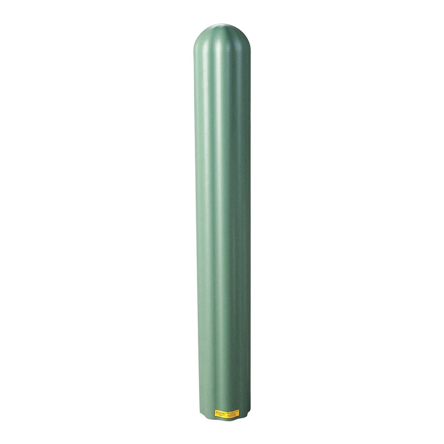 Bollard Covers Eagle for 6 Inch Poles - 56" Tall, Durable Fluted HDPE Plastic - Trimmable Green Bollard Post Sleeve for Parking Lots, Warehouses, and Loading Docks, 1730GN