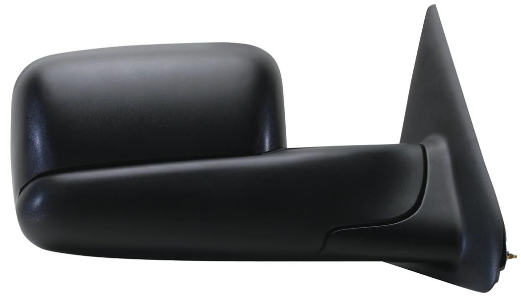 K Source Towing Mirror Passenger Side – For 2002-2009 Ram 1500, 2500, 3500, Textured Black, Spot Mirror, Flip-out-head, Foldaway