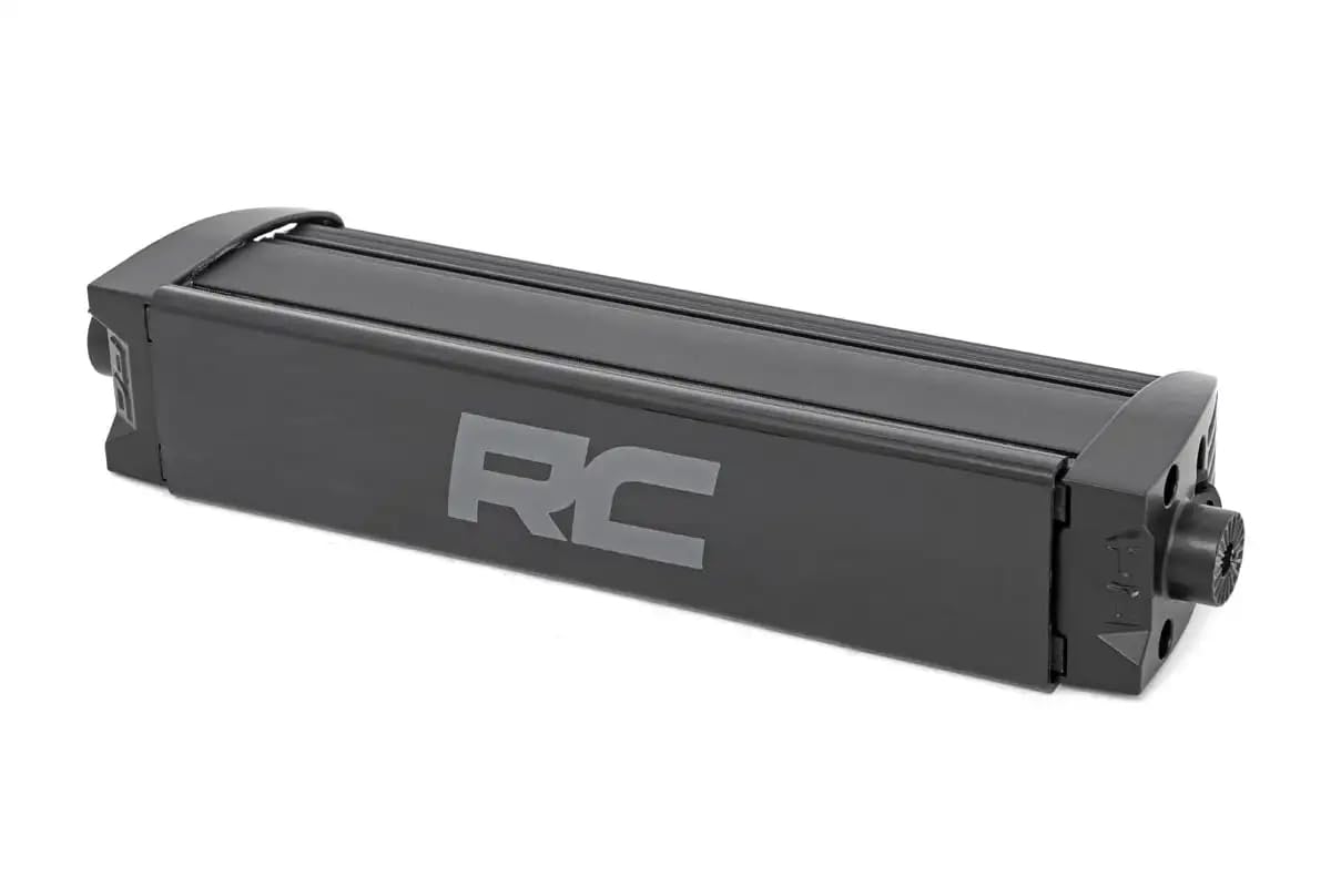 8" Rough Country Black Series Single Row LED Light Bar | Amber DRL - 70718BLDRLA
