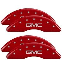 MGP 34219SGMCRD Caliper Covers Red Powder Coat Finish, Silver Characters, Set of 4