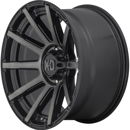 Xd847 XD Wheels Outbreak Satin Black with Gray Tint Wheel with Alloy Steel (18 x 9. inches /8 x 125 mm, 12 mm Offset)