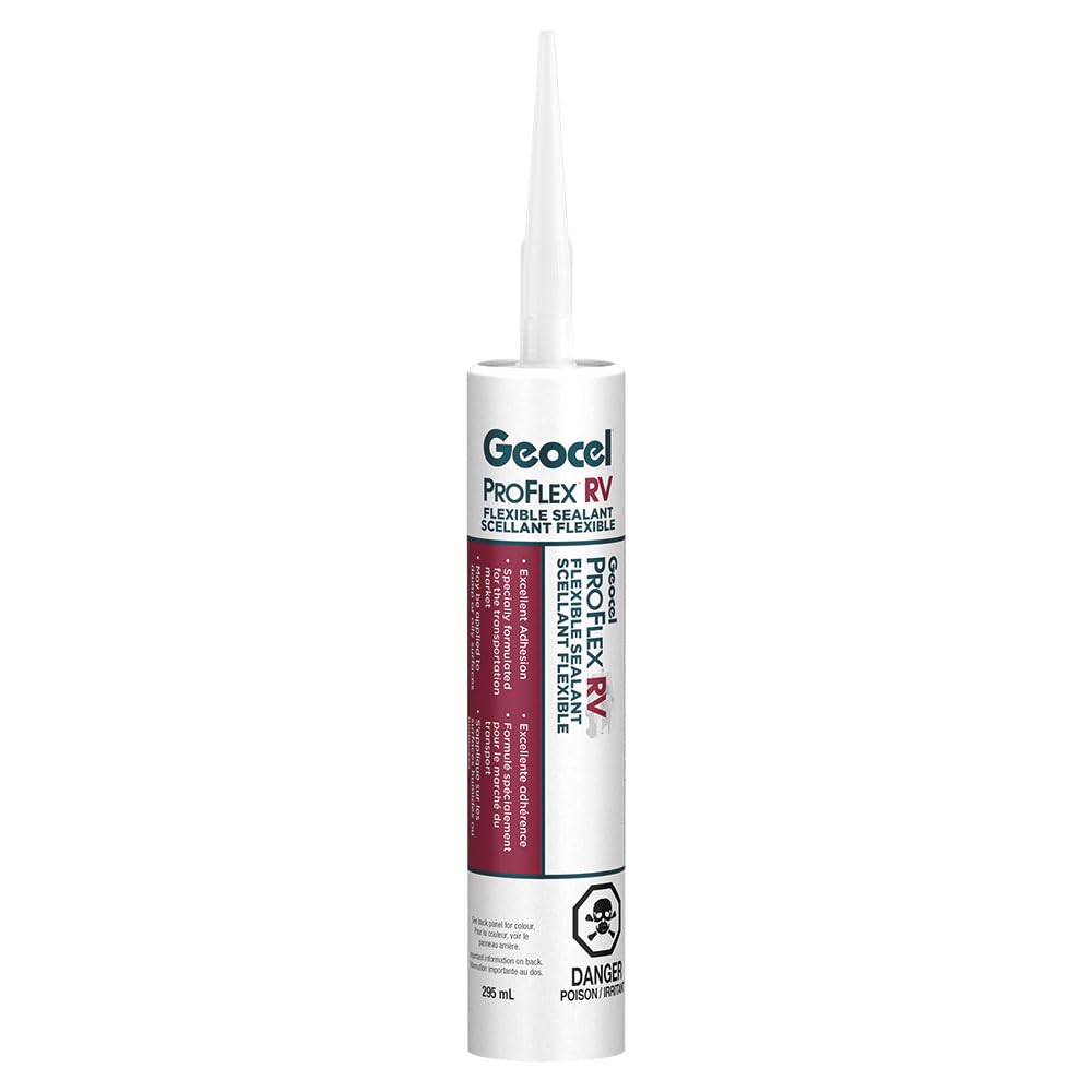 Geocel GC28853 RV Pro Flex Flexible Sealant - 10 oz., Canadian Black