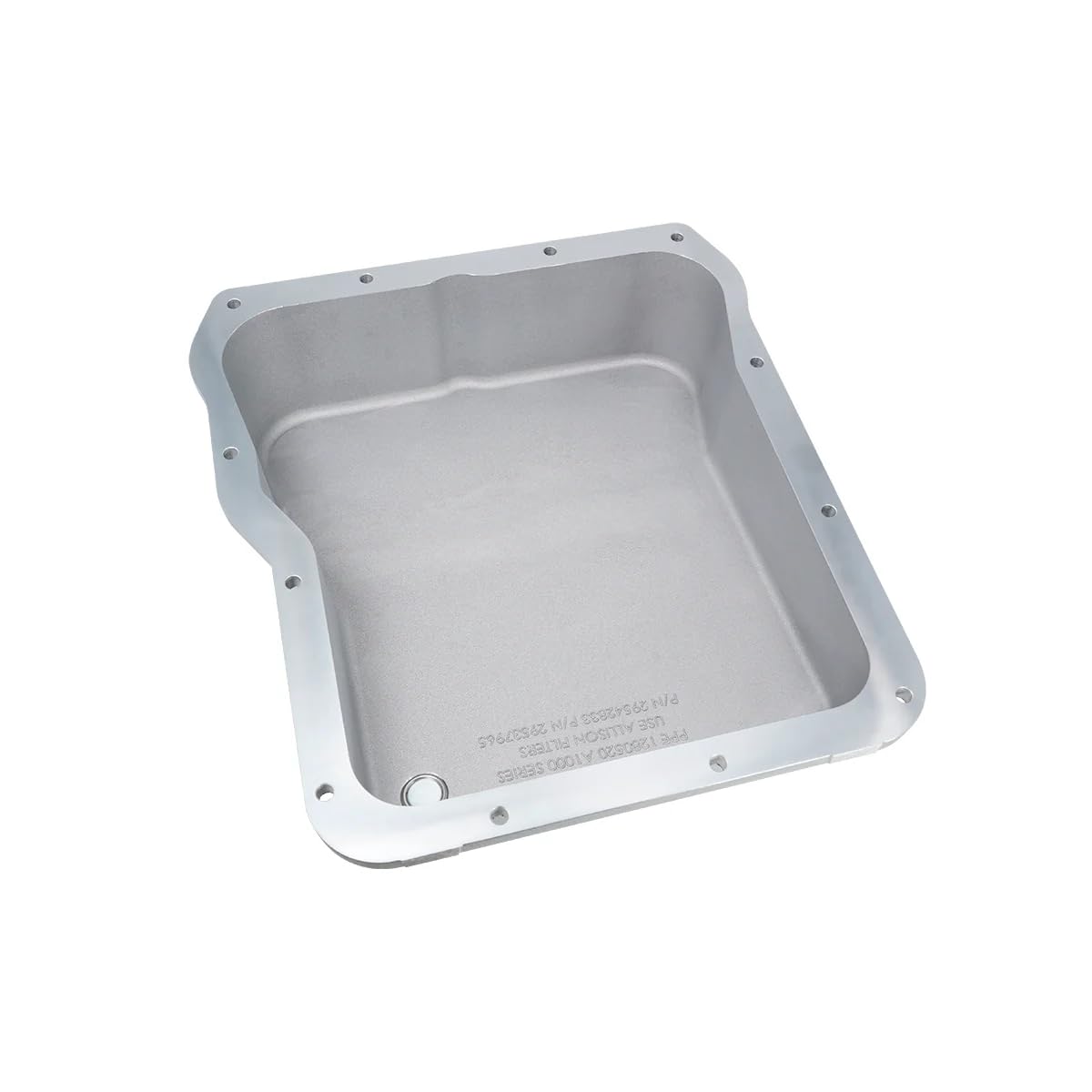 PPE Heavy Duty Cast Aluminum Transmission Pan (BRUSHED) Compatible for 2001-20019 GM/Chevy with Allison Transmission 128052010