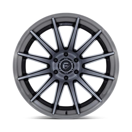 FUEL OFF-ROAD 20X10 FC403 BURN 5X5.0 4.79-18mm GLOSS BLACK WITH BRUSHED GRAY TINT FACE & LIP - FC403BT20105018N