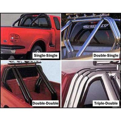 Bed Bar Go Rhino Component - Pair of Kickers (Between wheel wells) | Mild Steel, Black | 9560B