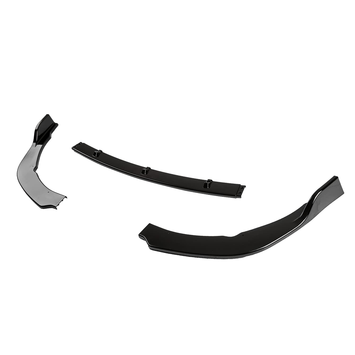 Glossy Black Spec-D Tuning Front Bumper Lip Spoiler Splitter 3PC Compatible with 2018-2020 Toyota Camry