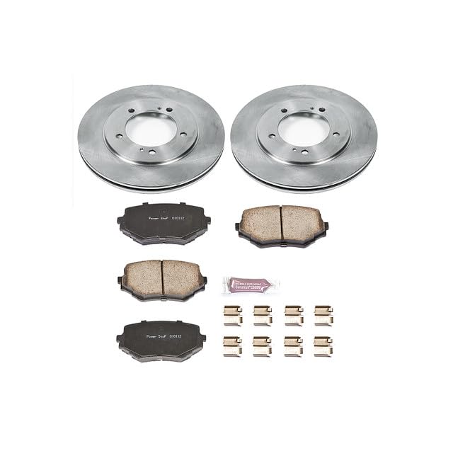 POWERSTOP Autospecialty KOE5109 Front Replacement Brake Kit-OE Brake Rotors & Ceramic Brake Pads For Suzuki Grand Vitara 2000-2005, Suzuki XL-7 2002-2004 [Model Specific]
