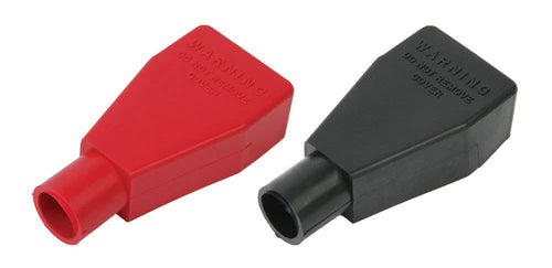 Battery Post Boots Moroso 74114, Red/Black, 1 each per pack