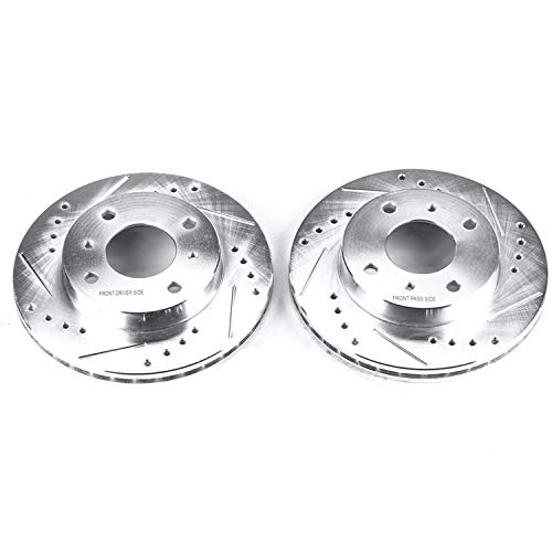 Power Stop Front JBR503XPR Drilled & Slotted Evolution Rotor Pair