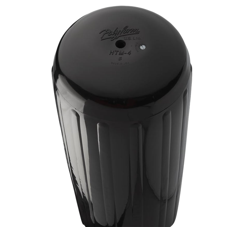 12 x 34 Black Fender with Hole polyform
