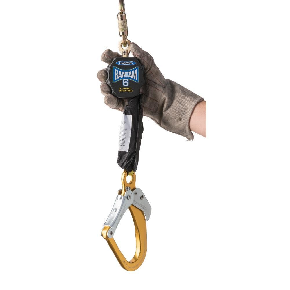 6 Ft. Werner Bantam Web Self-Retracting Lifeline With Aluminum Rebar