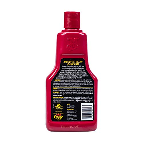 Meguiar's Liquid Cleaner Wax - Car Wax, Cleans, Polishes and Protects Your Vehicle - Easy to Use, Long-lasting Shine - 16 Oz