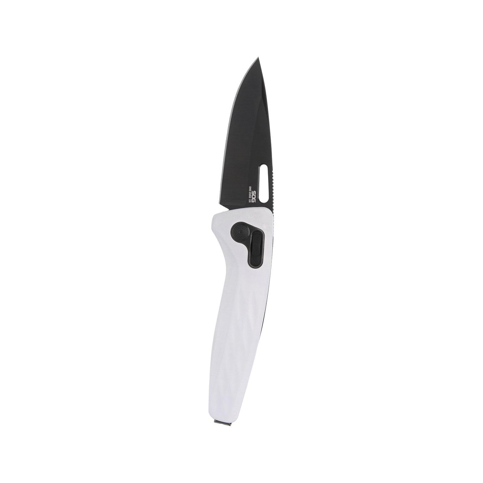 SOG One-Zero XR Daily Carry Easy-Opening Folding Knife with Aircraft-Grade Aluminum Handle | CRYO CPM S35VN Steel Blade, White/Black Chrome
