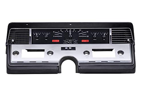 Dakota Digital VHX Analog Gauge System Compatible with 1966-69 Lincoln Continental VHX-66L-K-R Black Alloy Red Backlighting