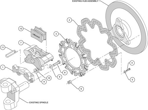 Front Brake Kit Wilwood 140-11773