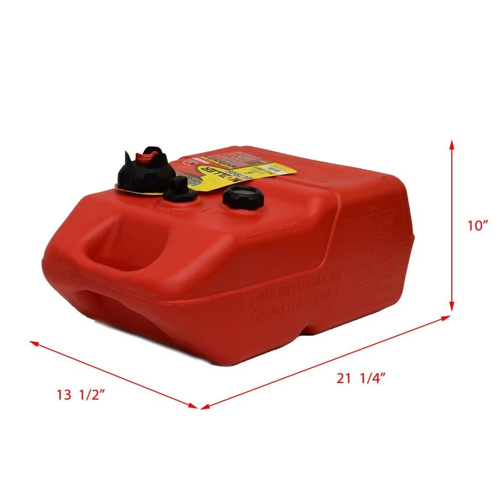 Moeller Marine Topside EPA-Compliant Fuel Tank - 6 Gallons, Low Profile, Model# 620049LP