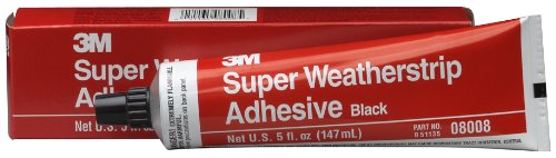 08008 3M Super Weatherstrip Adhesive, Black, 5 oz Tube