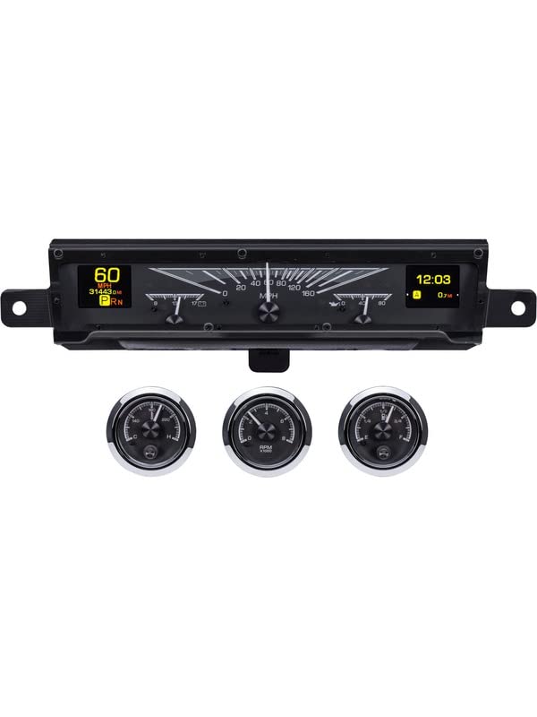 Dakota Digital 61 Chevy Impala 62 El Camino Custom Gauges Black HDX-61C-IMP-K
