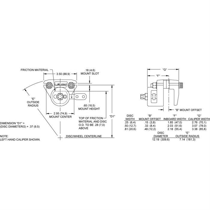 Mechanical Wilwood Spot Caliper 120-1360