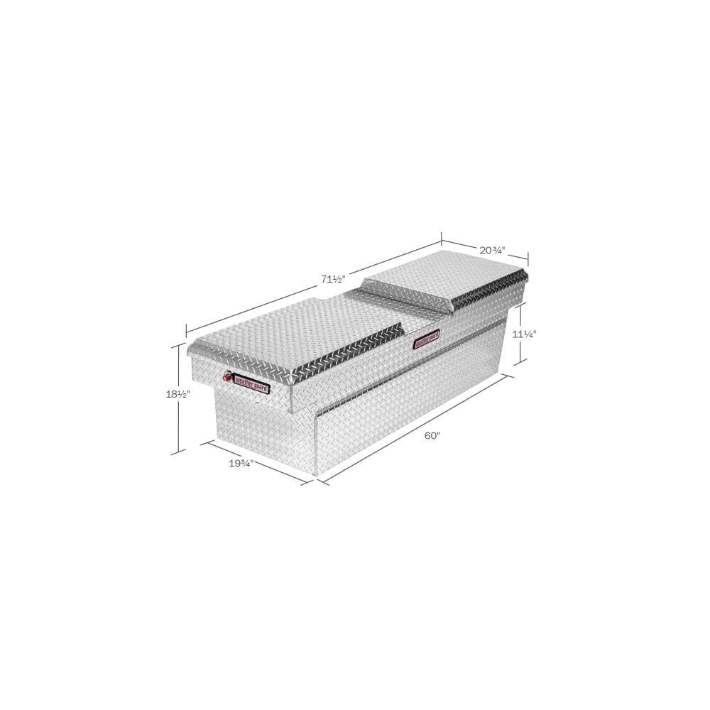 Crossover Weather Guard Truck Box, Silver, 71-1/2 in. W, 124001