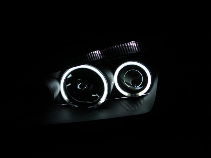 Projector Headlight Set ANZO USA w/CCFL Halo-Black 121198